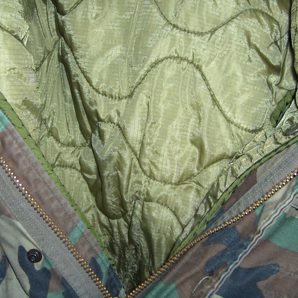 Camo Field Jacket, Lined Measures 40" Chest - Picture 3 of 5